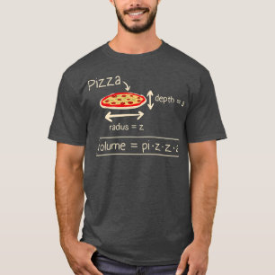 Camiseta Pizza De Fórmula Volume E Ensino Matemático De Mem