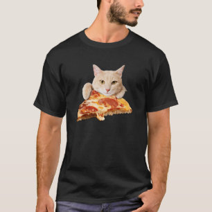 Camiseta pizza de gato
