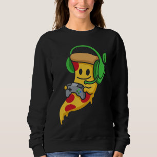 Camiseta Pizza de Jogador Vídeo Games Engraçado Comida Home