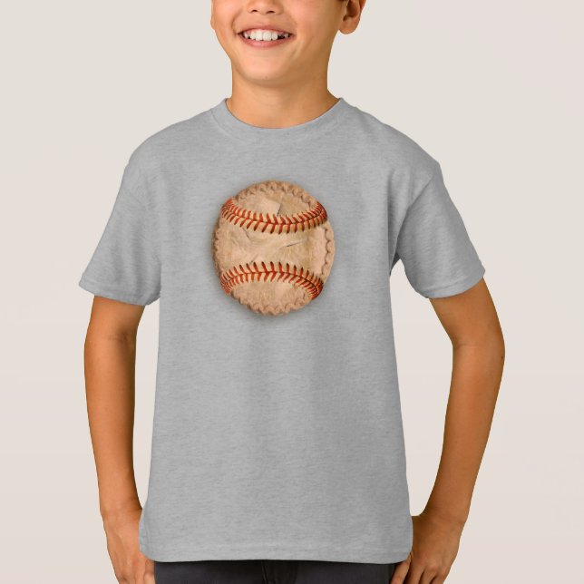 Camiseta Pizza de Maçã de Baseball (Frente)