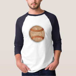 Camiseta Pizza de Maçã de Baseball