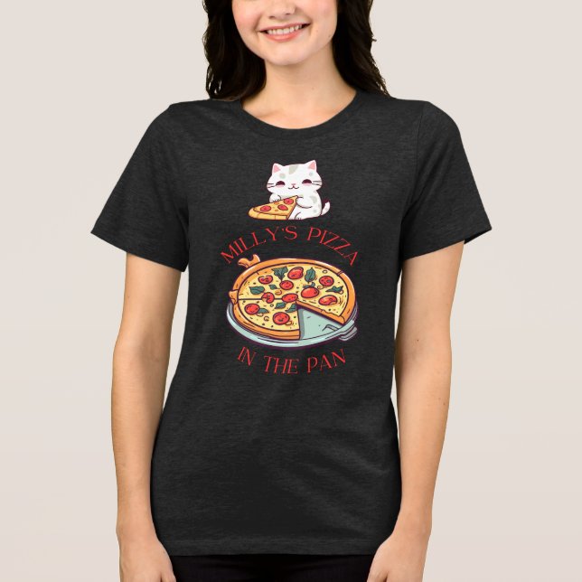 Camiseta pizza de milly na panela (Frente)