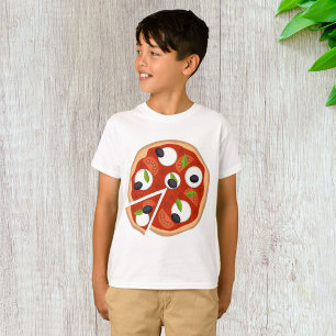 Camiseta Pizza de Mozzarella com Tomate e Manjericão