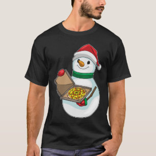 Camiseta Pizza de Natal Snowman