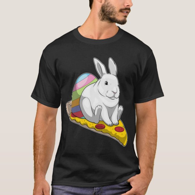 Camiseta Pizza de Páscoa de Bunny (Frente)