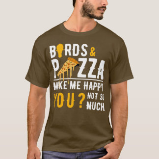Camiseta Pizza de Pássaros Me Faz Feliz