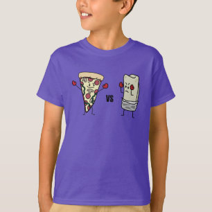 Camiseta Pizza de Pepperoni CONTRA o Burrito: Mexicano