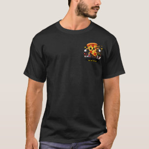 Camiseta Pizza de Pepperoni Kawaii Faz Treino de Shuffle La