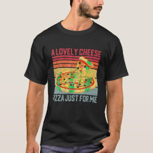 Camiseta Pizza De Queijo Adorável Só Para Mim Chri Retro En