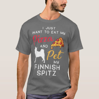 Camiseta Pizza de Spitz-Finlandês Proprietário de Natal