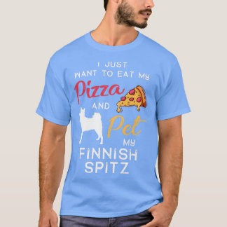Camiseta Pizza de Spitz-Finlandês Proprietário de Natal