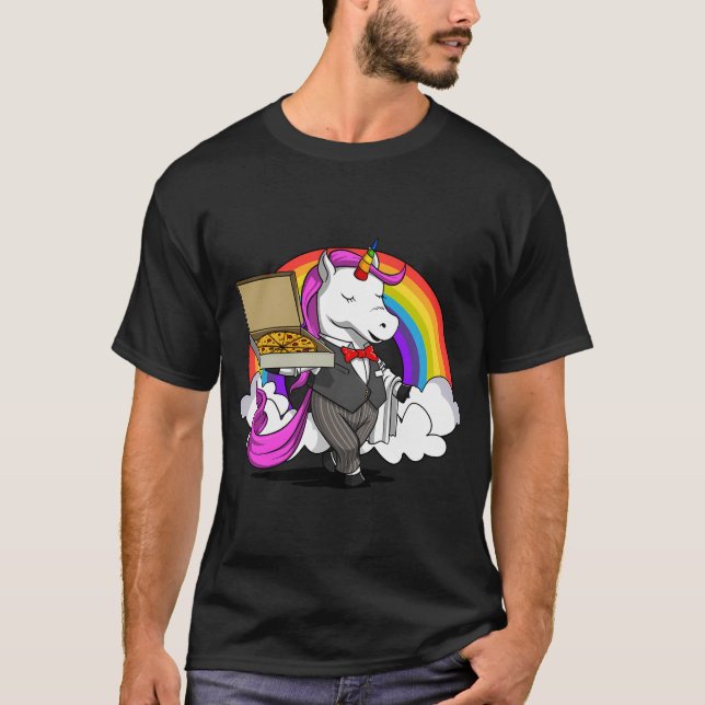 Camiseta Pizza de Unicórnio (Frente)