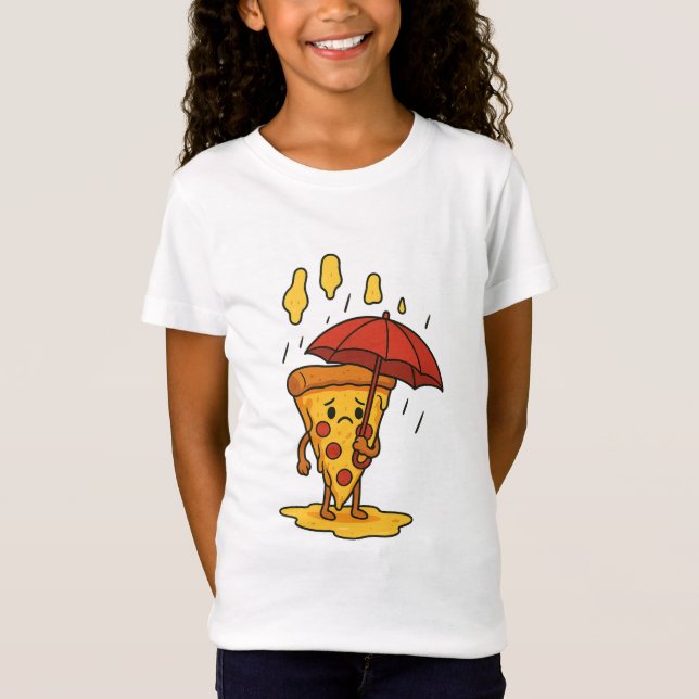 Camiseta Pizza debaixo da chuva de queijo (Frente)
