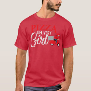 Camiseta Pizza Delivery Girl Mating Pizza Costume Para Mulh