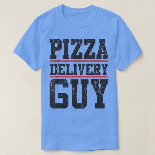Camiseta Pizza Delivery Guy Matching Pizza Costume For Men  (Frente do Design)