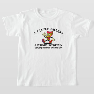 Camiseta Pizza Desenho Animado Vintage Retro