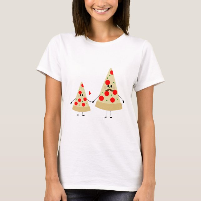 Camiseta pizza dia de os pais (Frente)