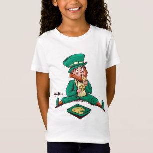 Camiseta Pizza - Dia de São Patrício Funny Leprechaun 20 Pe