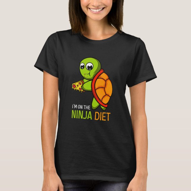 Camiseta Pizza Diet Ninja (Frente)