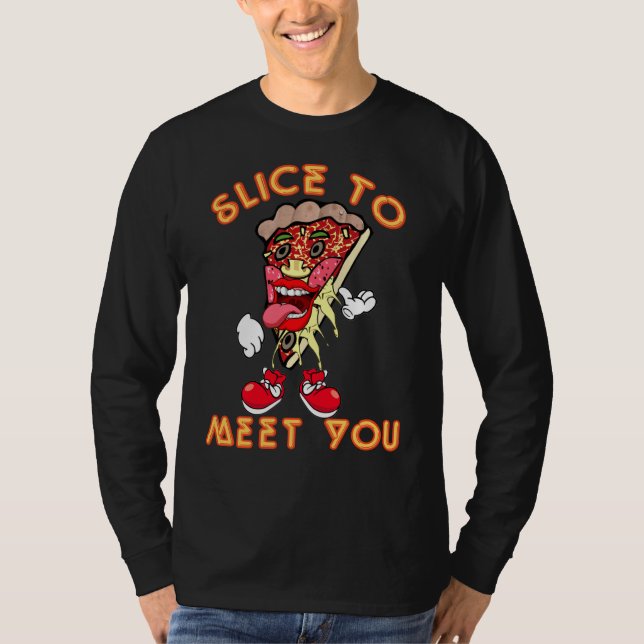 Camiseta Pizza Diz Fatia Para Te Conhecer (Frente)
