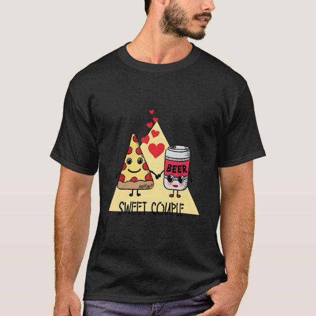 Camiseta Pizza Doce E Cerveja (Frente)