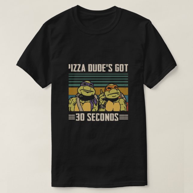 CAMISETA PIZZA DUDES TEM 30 SEGUNDOS (Frente do Design)