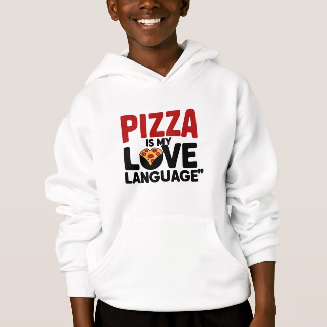 Camiseta Pizza é a minha língua de amor (Frente)