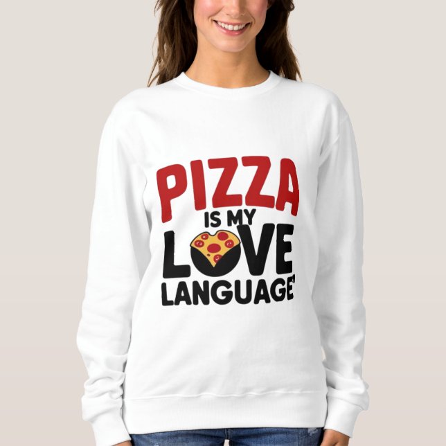 Camiseta Pizza é a minha língua de amor (Frente)