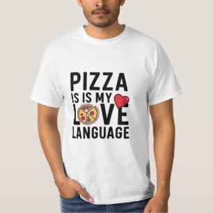 Camiseta Pizza é a minha língua de amor
