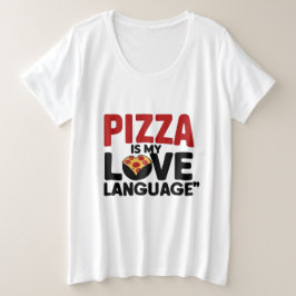 Camiseta Pizza é a minha língua de amor