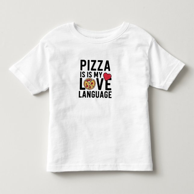 Camiseta Pizza é a minha língua de amor (Frente)