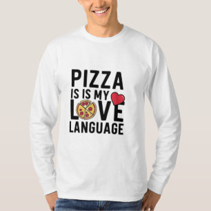 Camiseta Pizza é a minha língua de amor