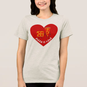 Camiseta Pizza É Amor Cute Kawaii Pizza Casal Mulheres