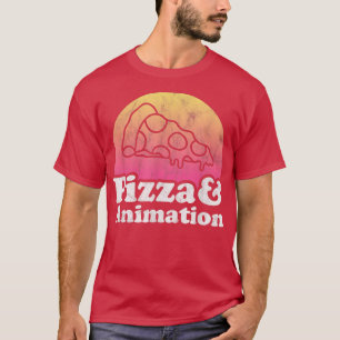 Camiseta Pizza e Animação ou Animador
