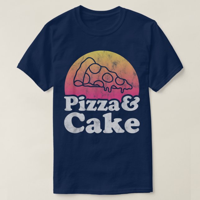 Camiseta Pizza e bolo (Frente do Design)