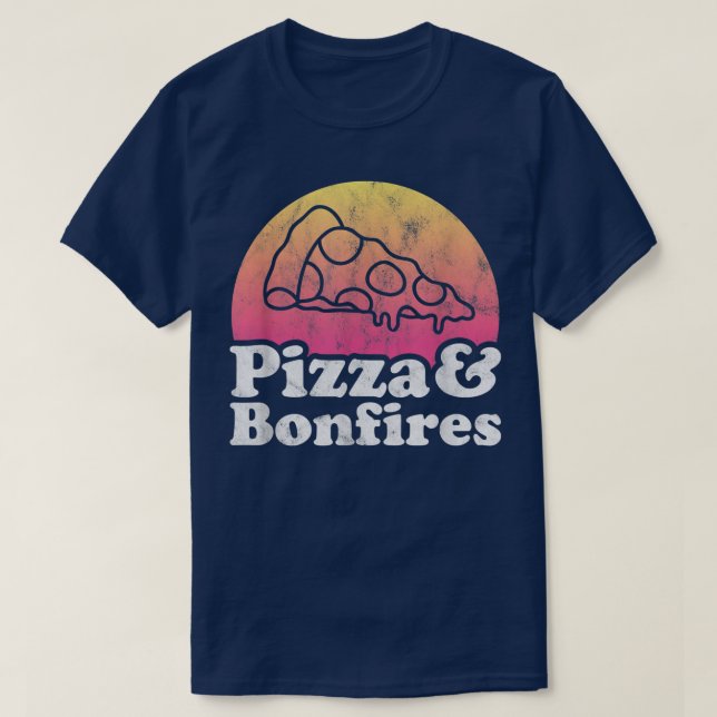 Camiseta Pizza e Bonfire ou Bonfire (Frente do Design)