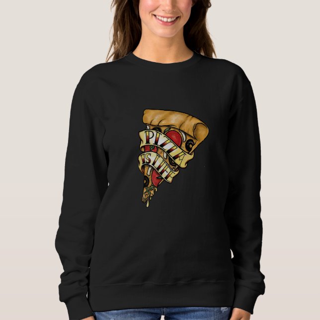 Camiseta Pizza é comida de queijo (Frente)