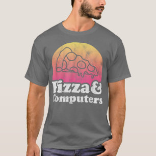 Camiseta Pizza e Computadores ou Computador