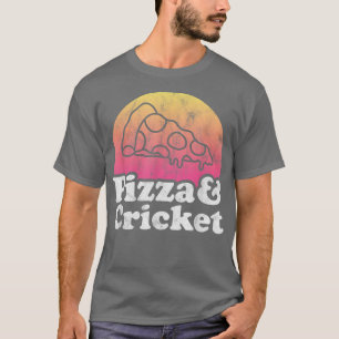 Camiseta Pizza e críquete