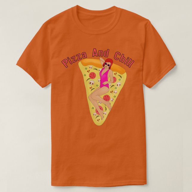 Camiseta Pizza e Enchimento (Frente do Design)