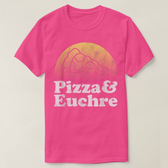 Camiseta Pizza e Euchre (Frente do Design)