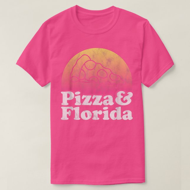 Camiseta Pizza e Flórida (Frente do Design)