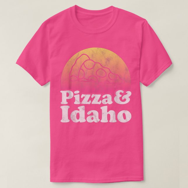 Camiseta Pizza e Idaho (Frente do Design)