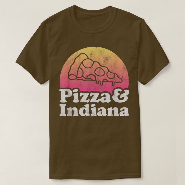 Camiseta Pizza e Indiana (Frente do Design)