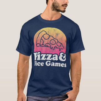 Camiseta Pizza e Jogos de Dice
