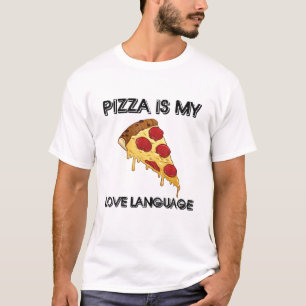Camiseta Pizza É Meu Amor Linguagem Engraçada Comida Alojad
