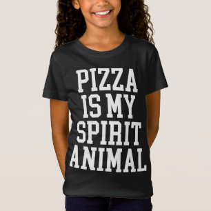 Camiseta Pizza é meu Animal Espírito - Engraçado