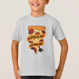 Camiseta Pizza É Meu Dia de os namorados Engraçado Namora
