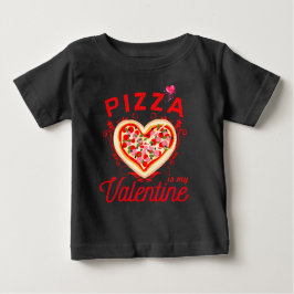 Camiseta Pizza É Meu Dia de os namorados Engraçado Namorado