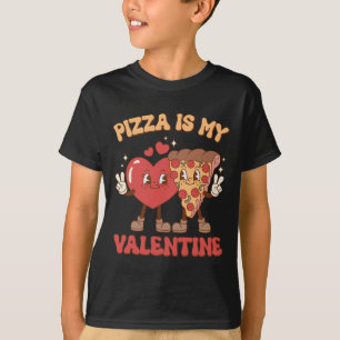Camiseta Pizza É Meu Dia Dos Namorados Coração Peppero